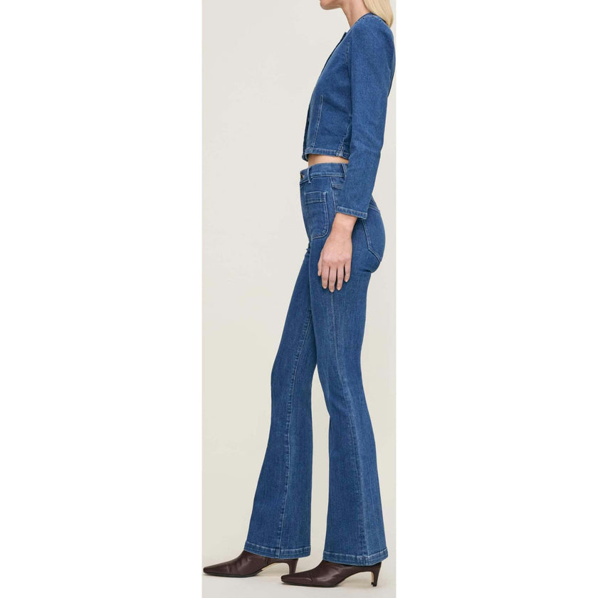 Bridget Boot High Rise Instasculpt™ 33" Jeans Blue Water