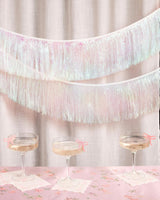 Iridescent Fringe - iridescent foil banner