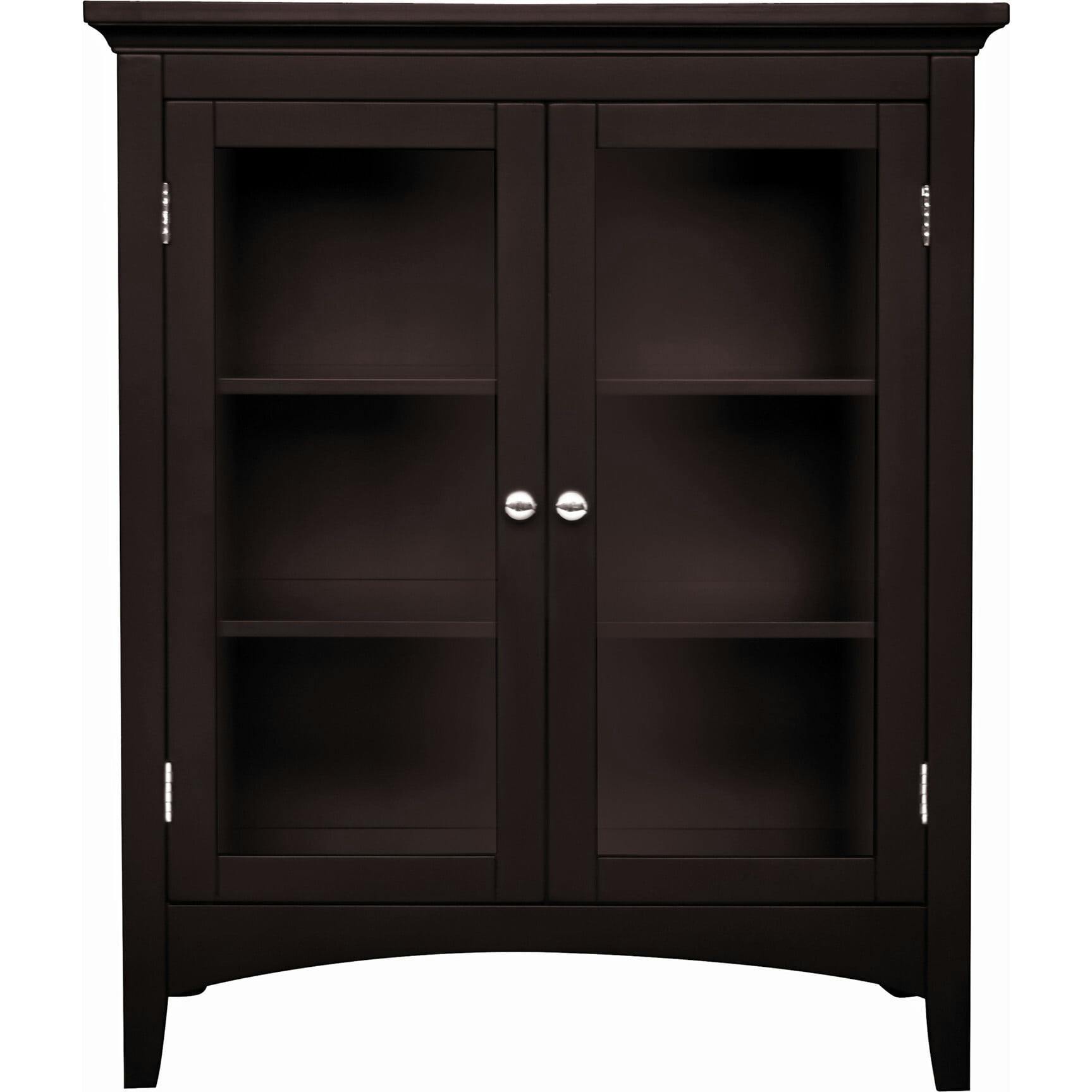 Madison Wooden Floor Cabinet with 2 Glass Doors