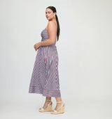 The Margot Dress - Firecracker Stripe
