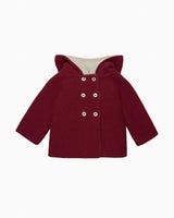 Baby Teddy Coat in Crimson