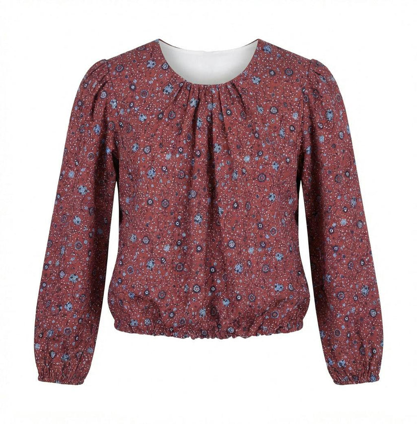 Wren Top Amber Floral