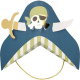 Blue Pirate Party Hats