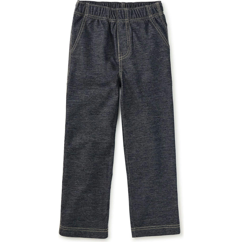 Denim-Like Carpenter Pants, Blue