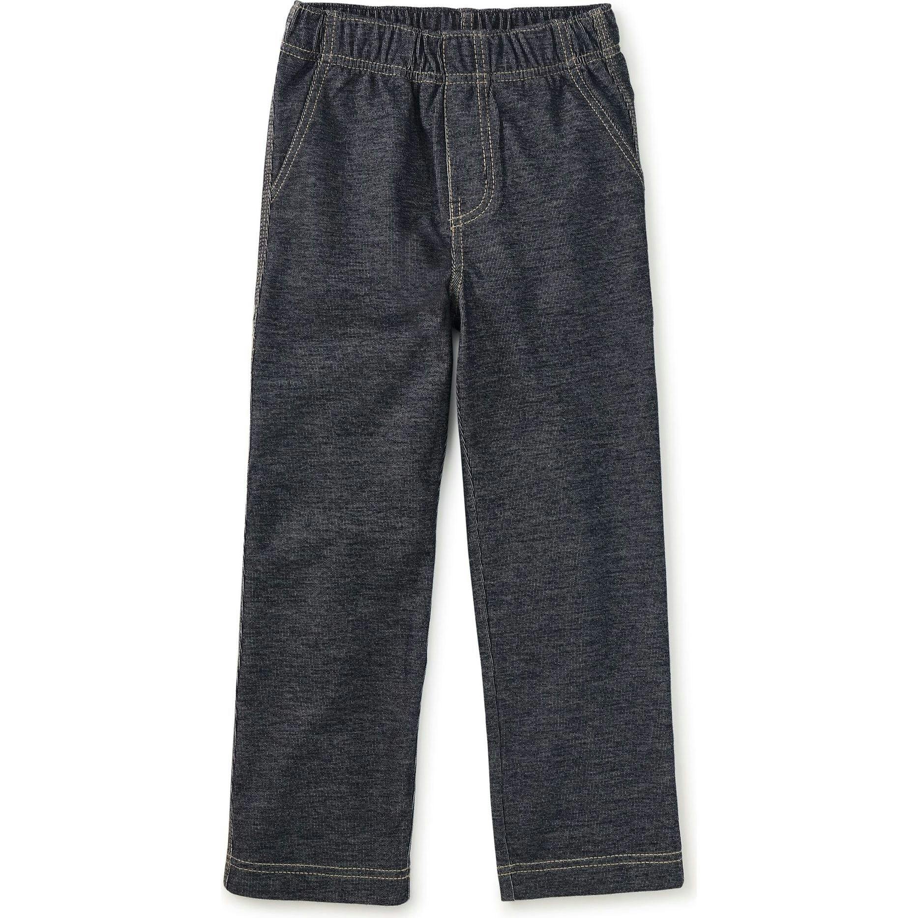 Denim-Like Carpenter Pants, Blue