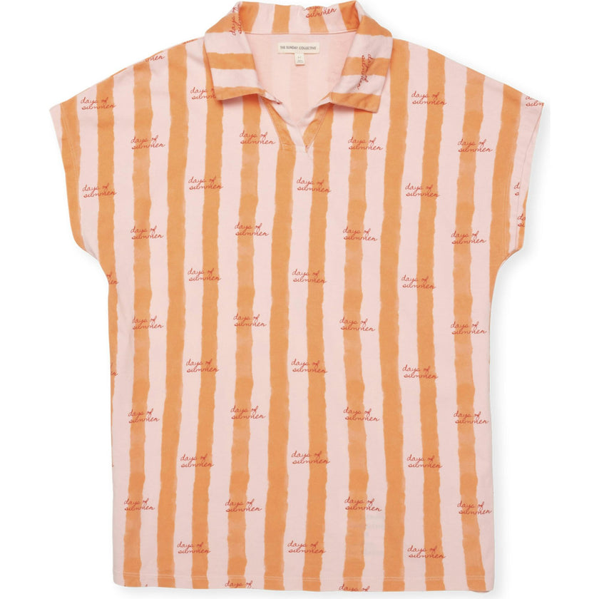 Organic Tunic Dress in Starburst Stripe
