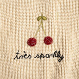 Très Sparkly Sweater in Ecru