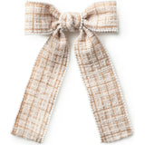 Estella Tweed Pearl Trimmed Long Tail Clip