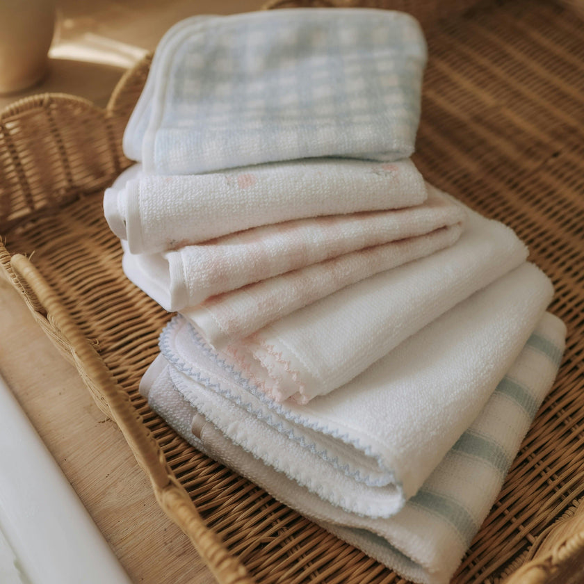 Seaside Stripes Washcloth - Ocean