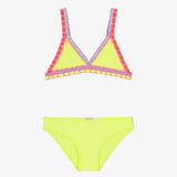 Yellow Crochet Trim Bikini