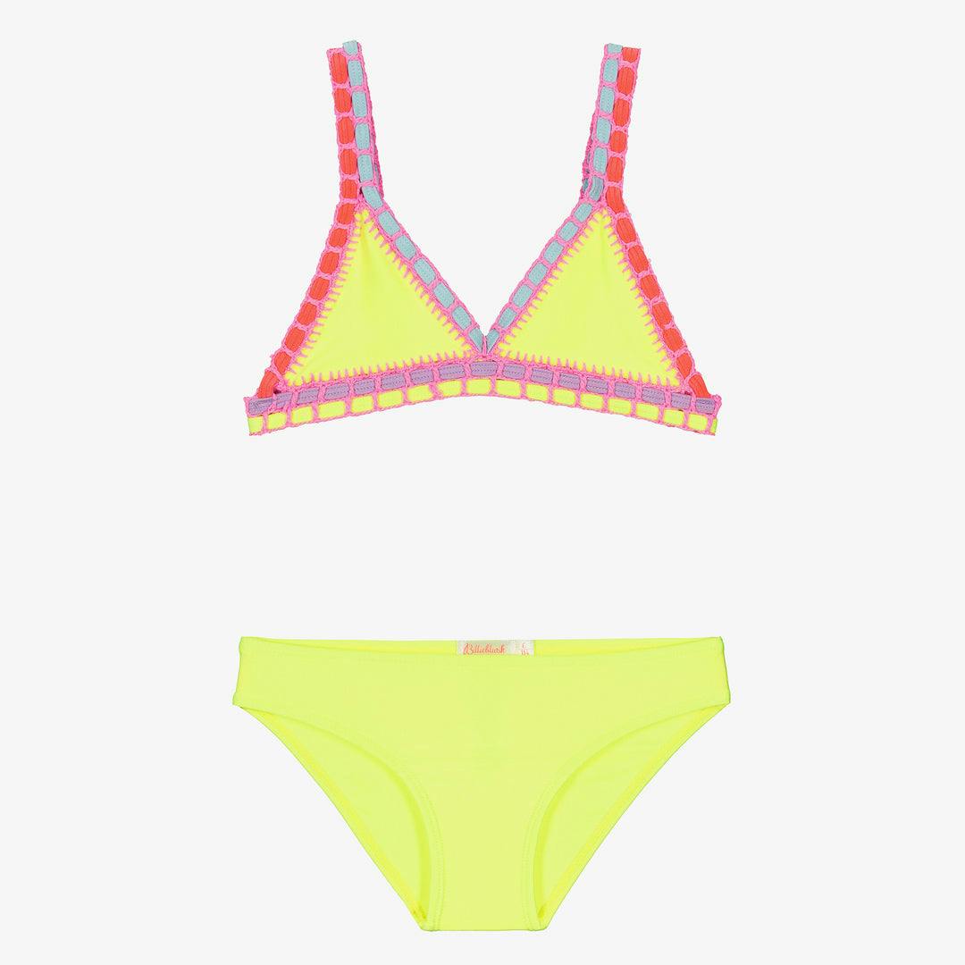 Yellow Crochet Trim Bikini