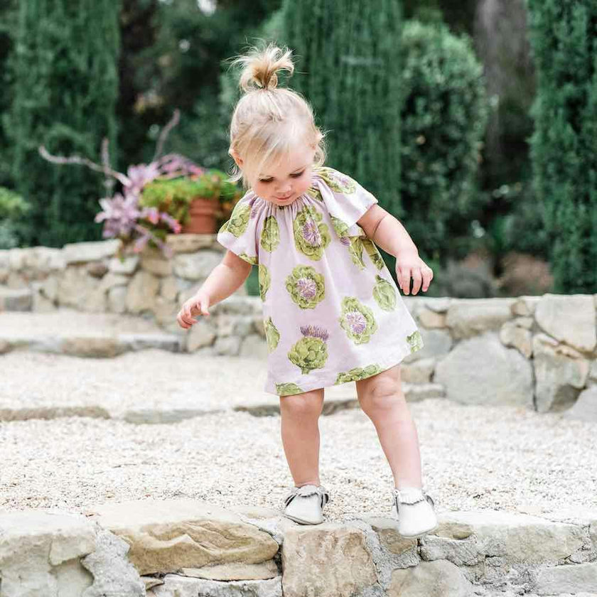 Vintage Balloons Organic Cotton Dress & Bloomer Set