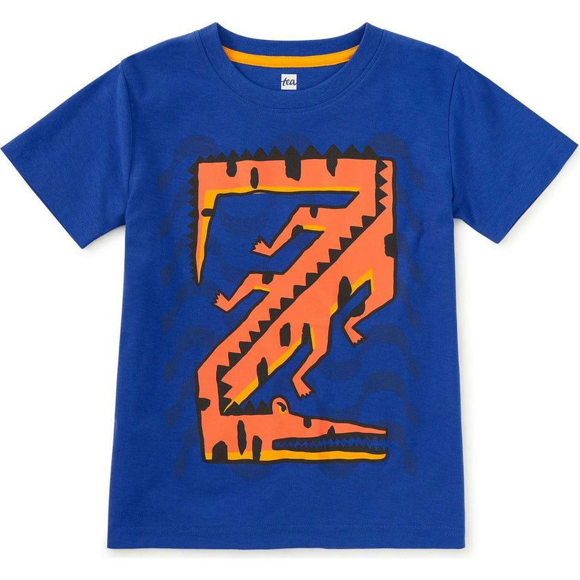 Caiman Wave Graphic Tee, Blue