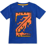 Caiman Wave Graphic Tee, Blue