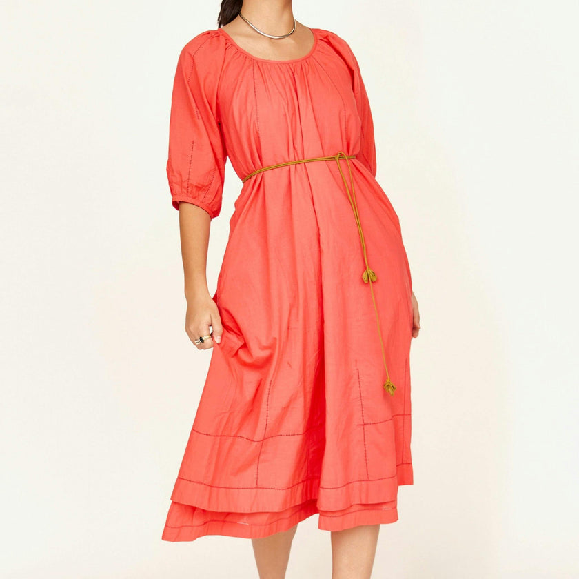 Seville Long Dress, Red