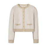 Organic Tweed Sweater Cardigan