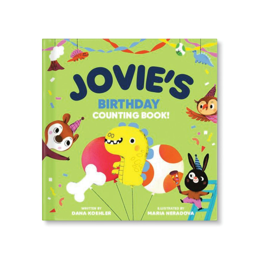 Birthday Counting - Personalized Board Book (Dinosaur Theme)