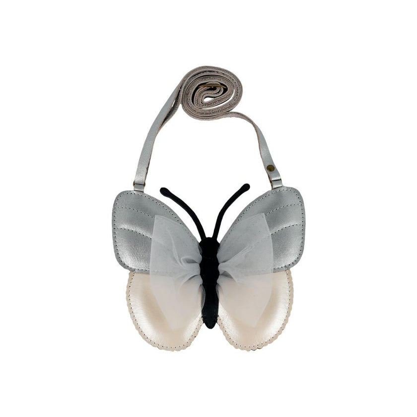 Alja Purse | Vlinder | Silver Grey Metallic Leather