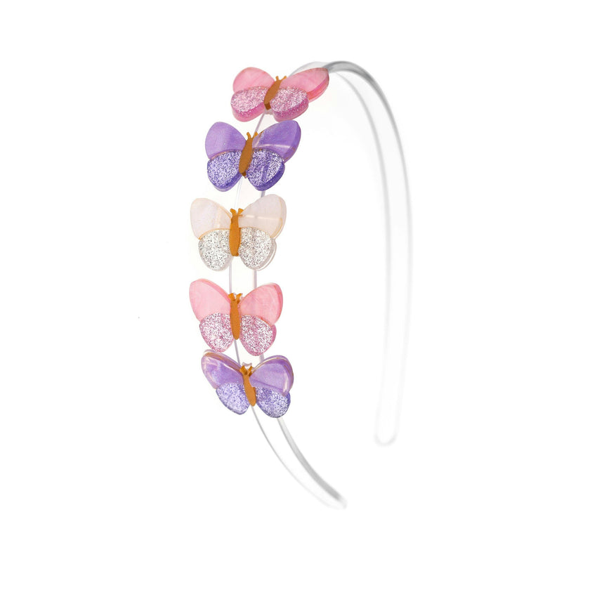 SPR - Butterflies Shimmer Lilac Shades Headband