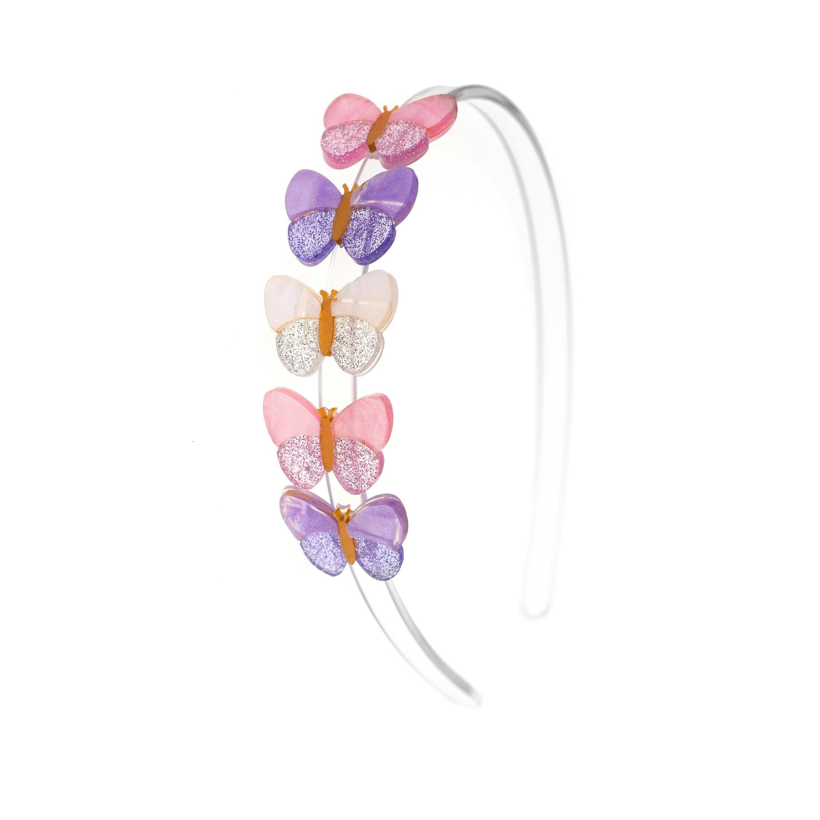 SPR - Butterflies Shimmer Lilac Shades Headband