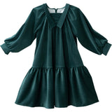 Isla dress (sacramento-green velvet)