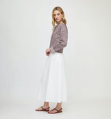 The Cropped Rowan Jacket - Chocolate Ditsy Thistle