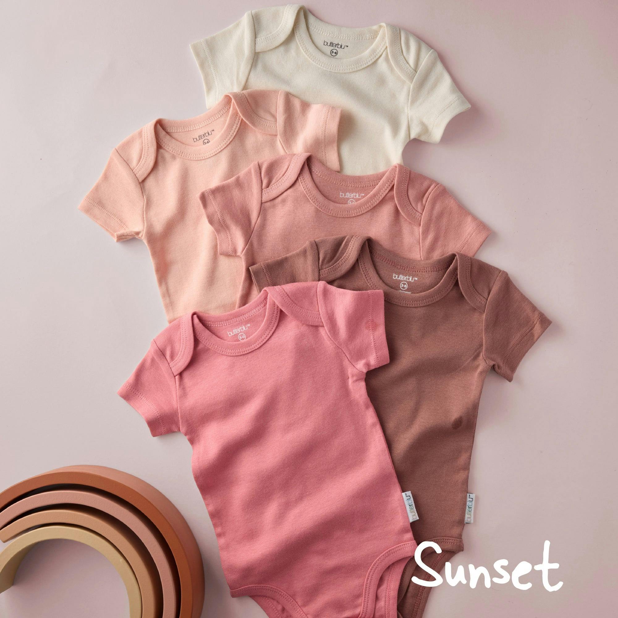 AVERY 5-Pack Short Sleeve Bodysuits