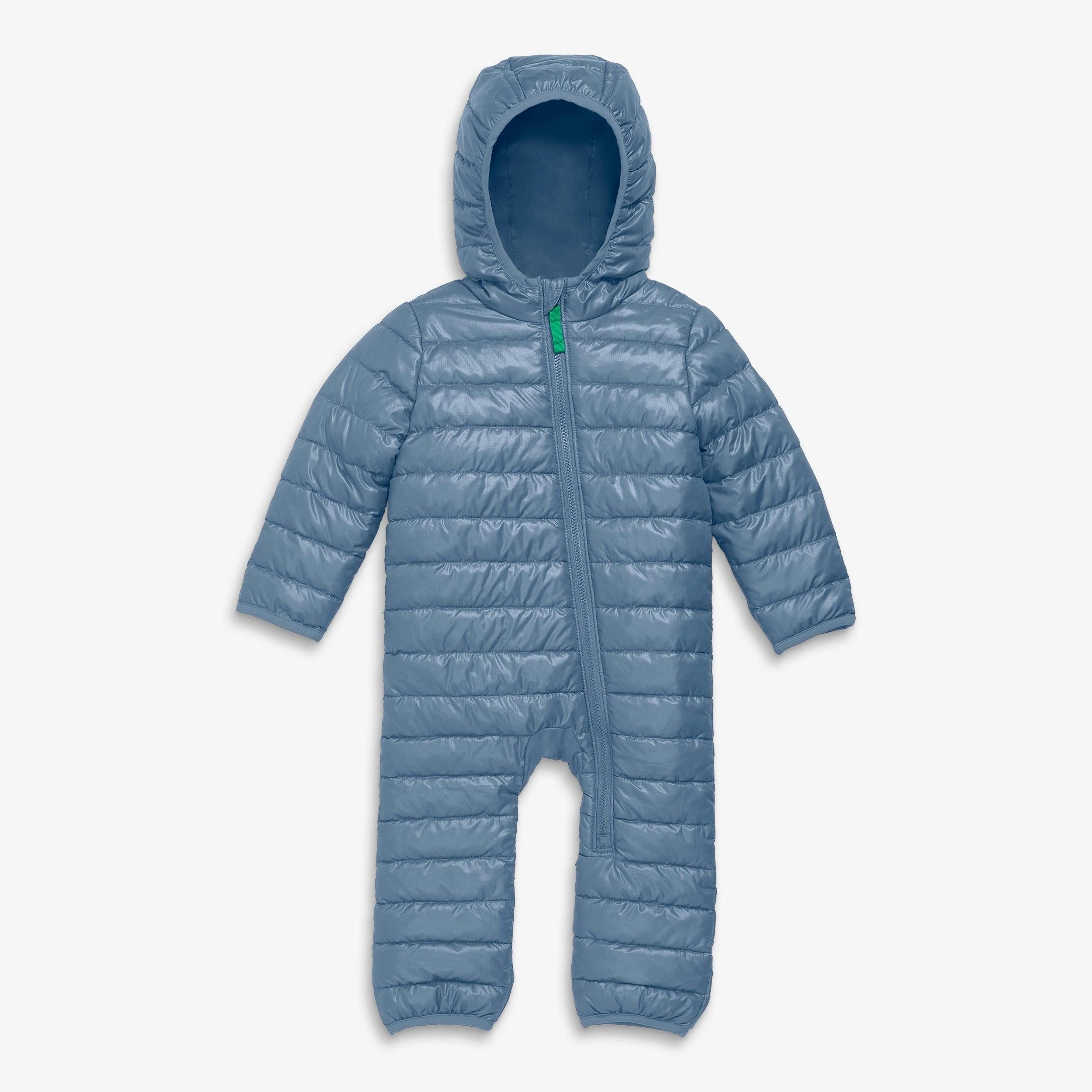 Baby lightweight puffer suit in solids