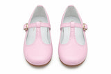 T-Strap in Poppy Pink