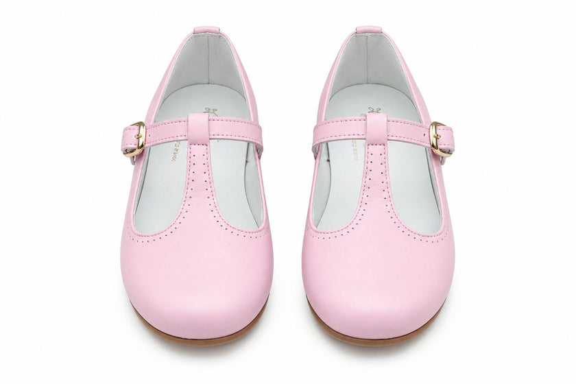T-Strap in Poppy Pink