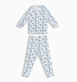 The Tiny PJ Set - Blue Vine Stripe