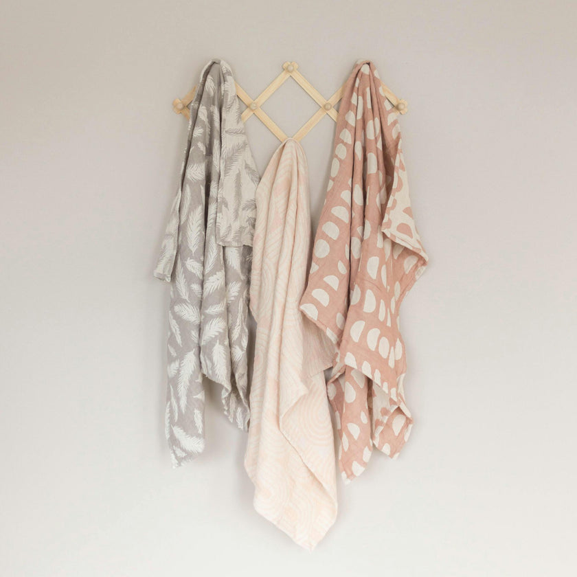 Jacquard Blanket Grey Feather
