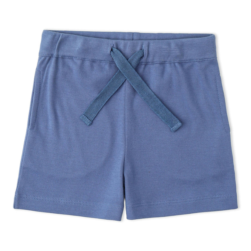 Organic Polo Shirt & Shorts Set - Slate