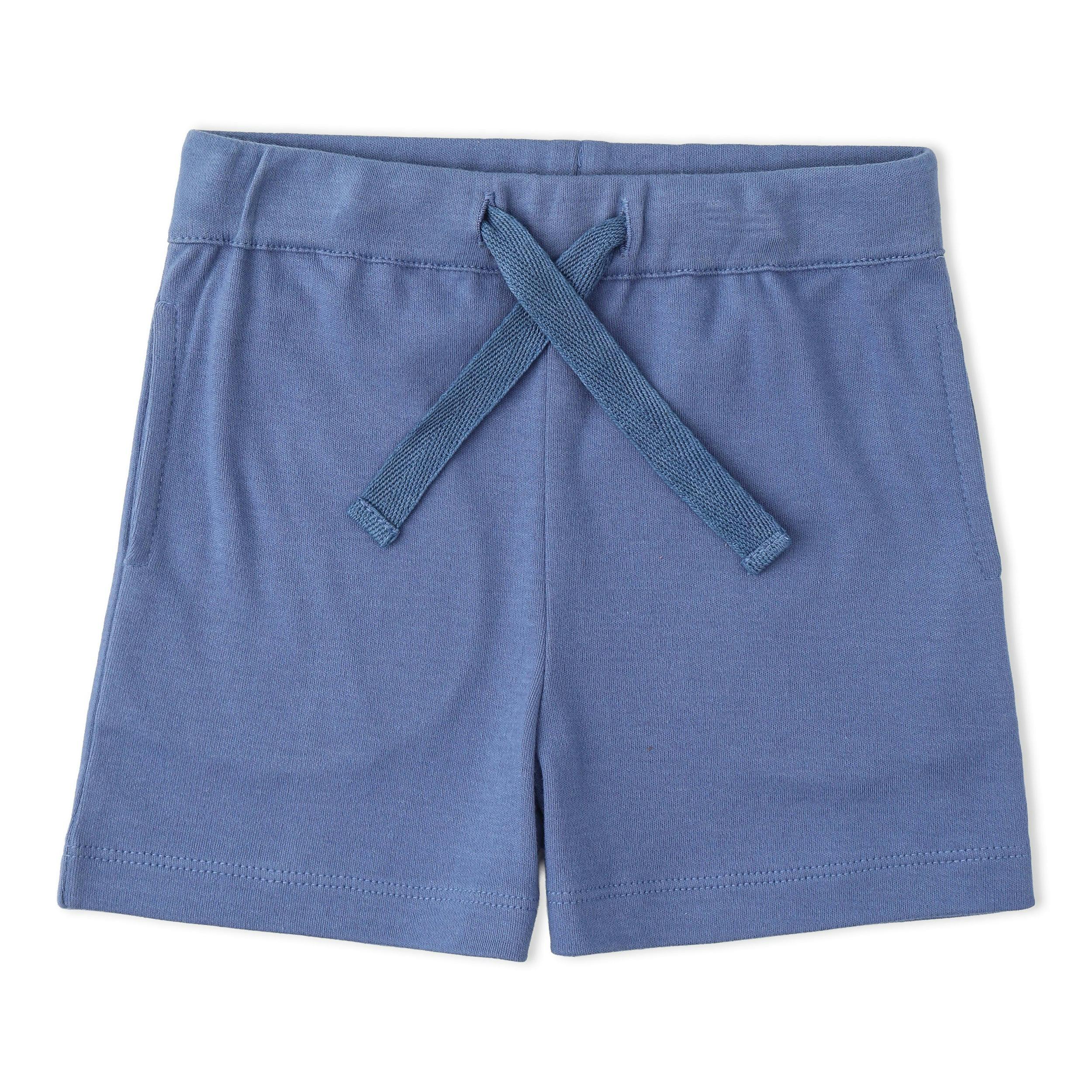 Organic Polo Shirt & Shorts Set - Slate
