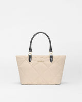 Buff/Black Small Madison E/W Tote