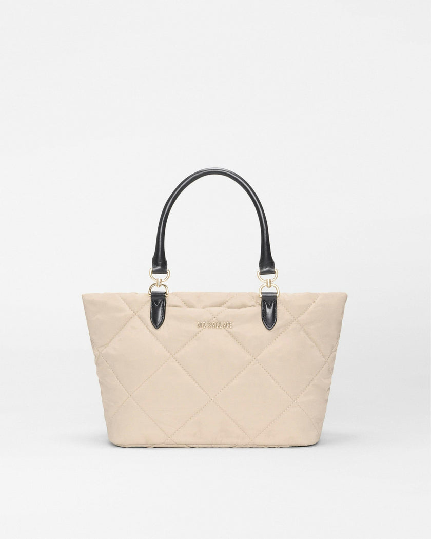 Sand/Black Small Madison E/W Tote