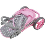 Cotton Candy Pink Doll Jogger Stroller - Fits Dolls Up to 24"
