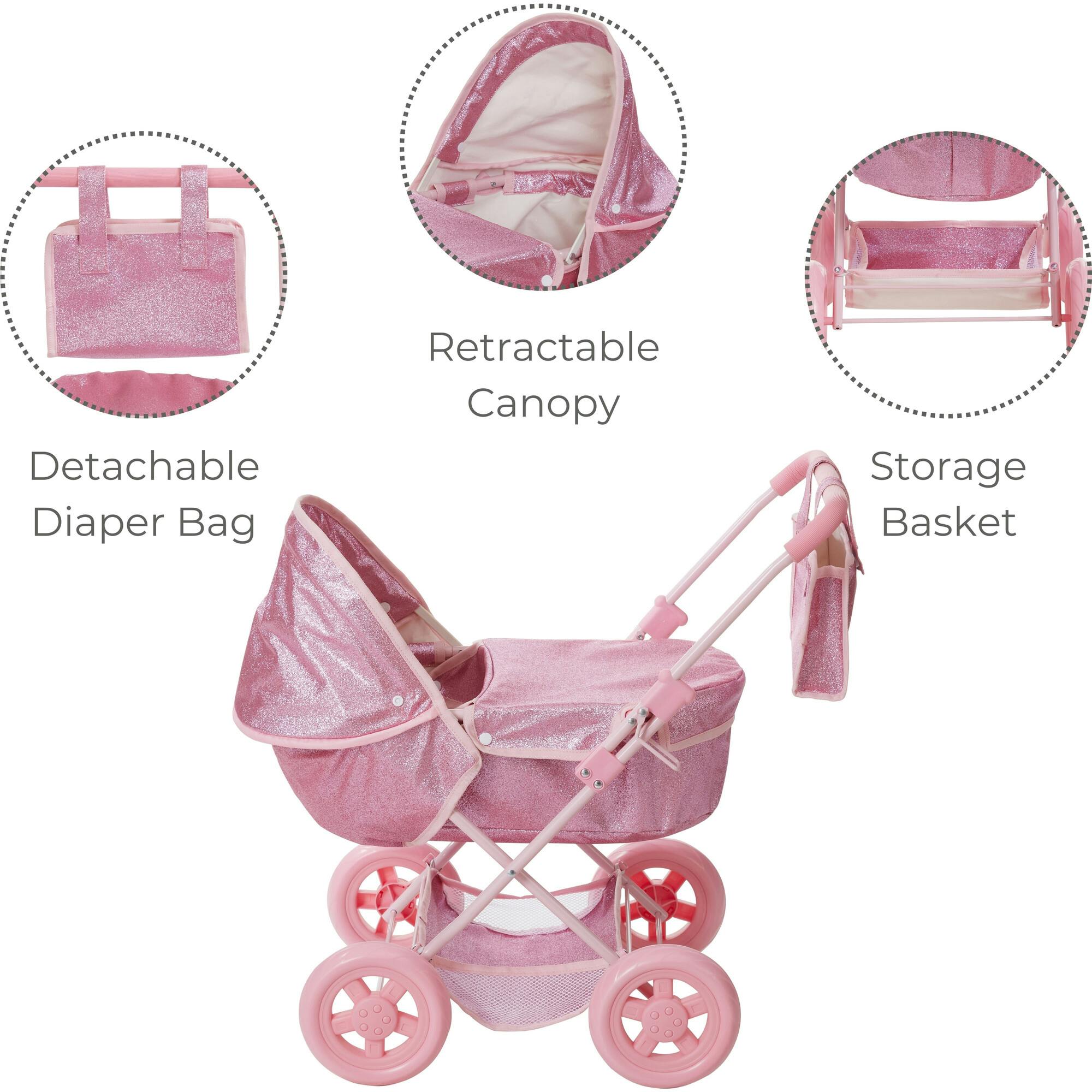 Olivia's Little World Baby Doll Bassinet Pram