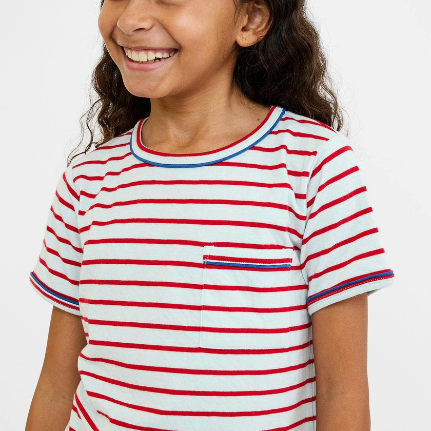 Willie T-Shirt, Paprika Stripe
