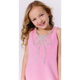 Pink Velvet Bow Princess Dress