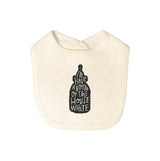 graphic bib | house white