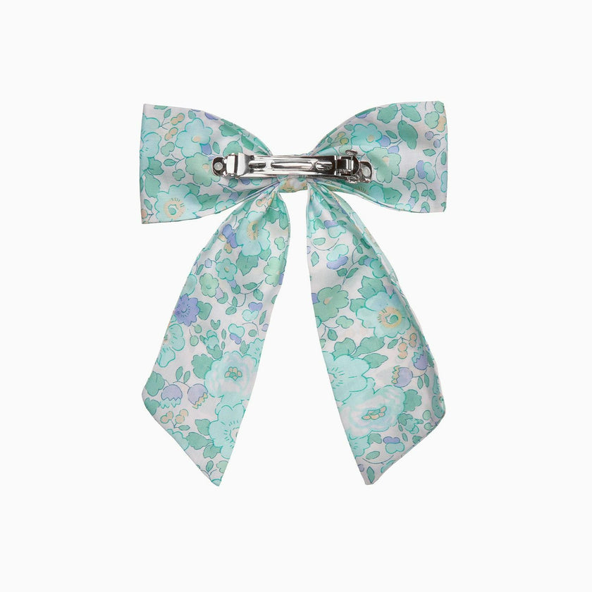 Extra Large Bow Hair Clip in Peppermint Betsy