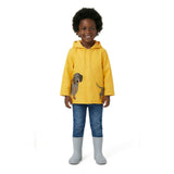 Boys Dog Applique Raincoat | Yellow