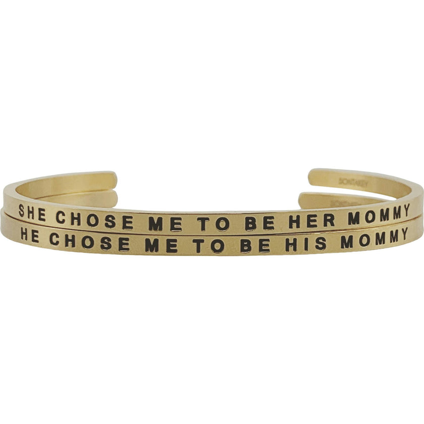 Women's "They Chose Me to Be Their Mommy" Bracelet