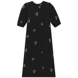 Woven Embroidered Floral Robe