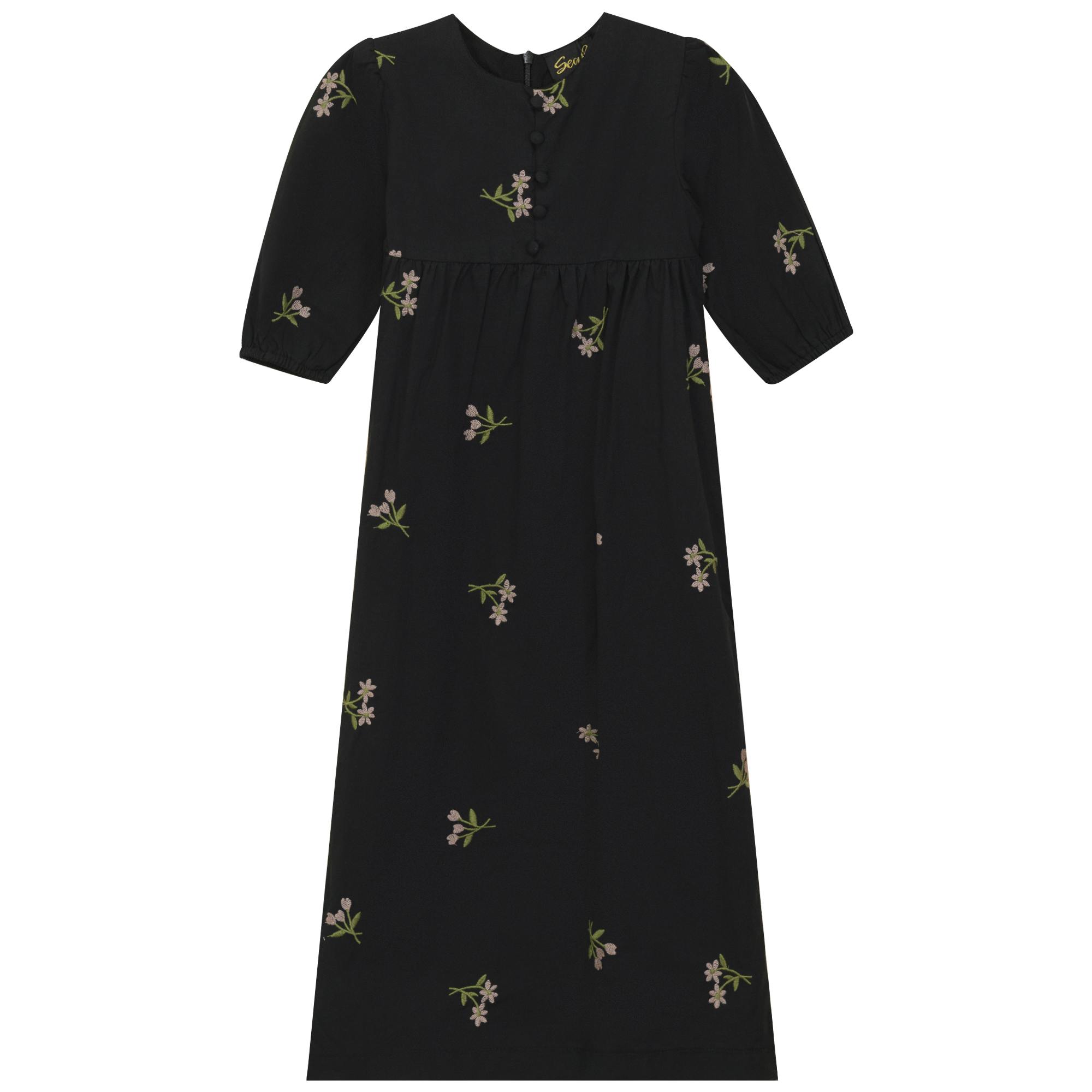 Woven Embroidered Floral Robe