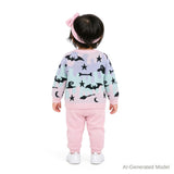 Infant (9-24M) Girls Three-Piece Sweater Set | Ghosts, Bats & Bones