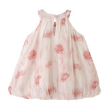Pink Floral Balloon Dress