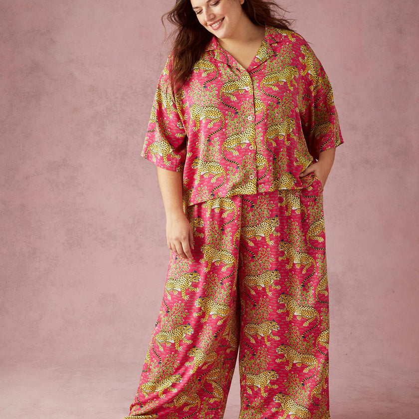Bagheera - Eco Satin Wildest Dreams Set - Hot Pink
