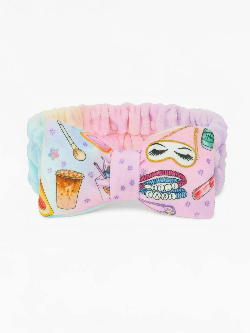 Sleepover Plush Spa Headband with Bow